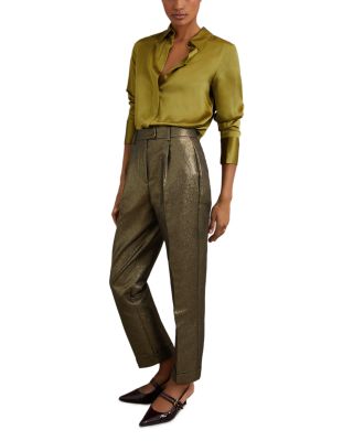 Petites Sparkle Tapered Pants