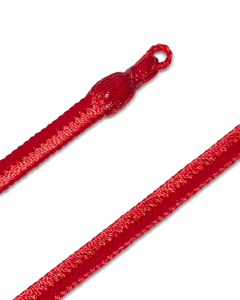 Dinh Van Large Red Woven Cord Bracelet In Red