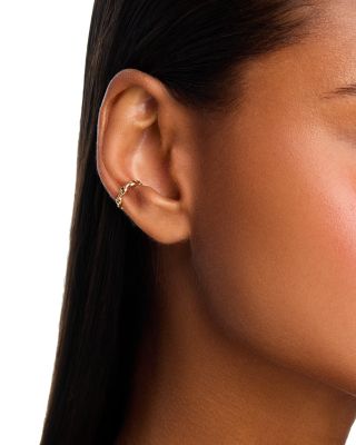 14K Yellow Gold Heavy Metal Mariner Link Single Ear Cuff