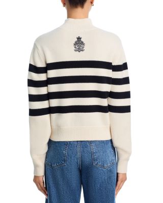 Ritz Striped Cashmere Turtleneck