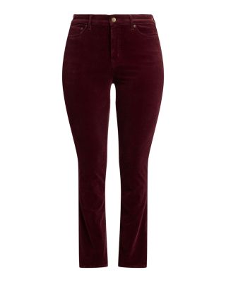 Plus Stretch Corduroy Mid Rise Straight Pant