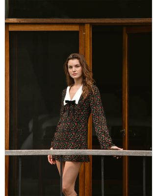 Yasmin Crepe Collared Dress