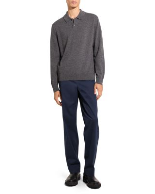 Goris Cashmere Long Sleeve Polo Sweater