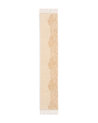 100% Cashmere Lace Print Scarf - Exclusive