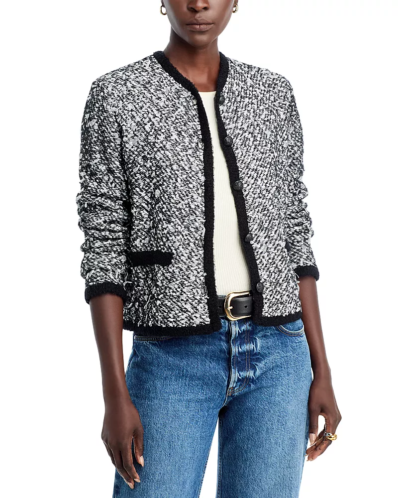 Kobi Halperin Torres Sequin Textured Knit Sweater