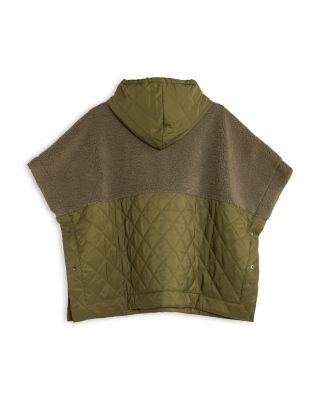 Combo Quilted Hooded Poncho