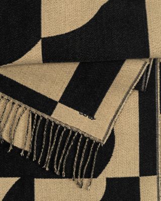 Geo Double Face Jacquard Scarf