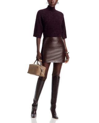 Three Quarter Sleeve Turtleneck Sweater