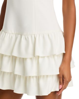 Whisper Ruffle Hem Mini Dress