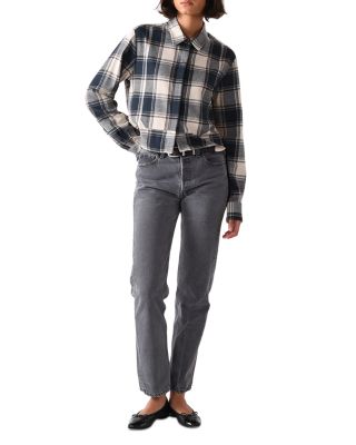 Plaid Bib Front Shirt