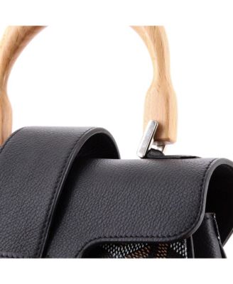 Mini Saigon Top Handle Bag Coated Canvas with Leather