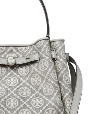 Romy T Monogram Bucket Bag