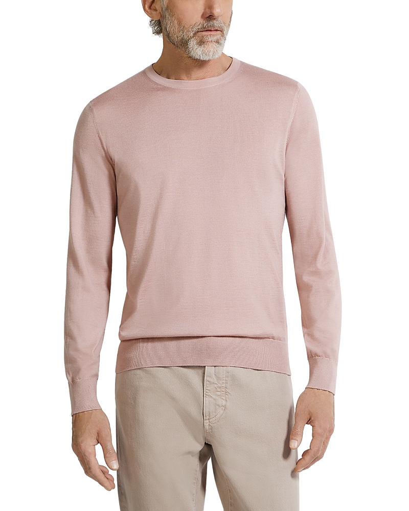 Zegna Casheta Cashmere & Silk Melange Crewneck Sweater In Multi