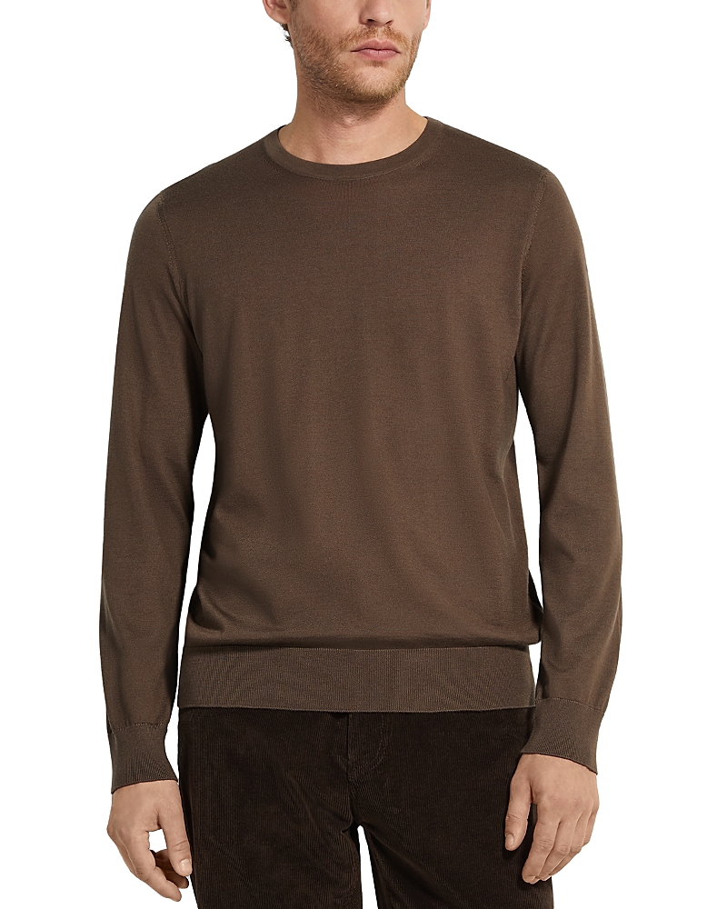 Zegna Casheta Cashmere & Silk Melange Crewneck Sweater In Multi
