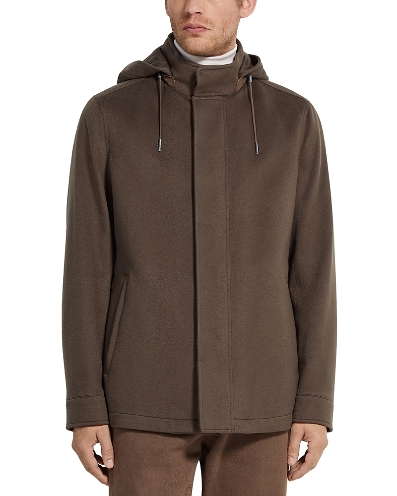Zegna Oasi Cashmere Elements Cima Jacket In Brown