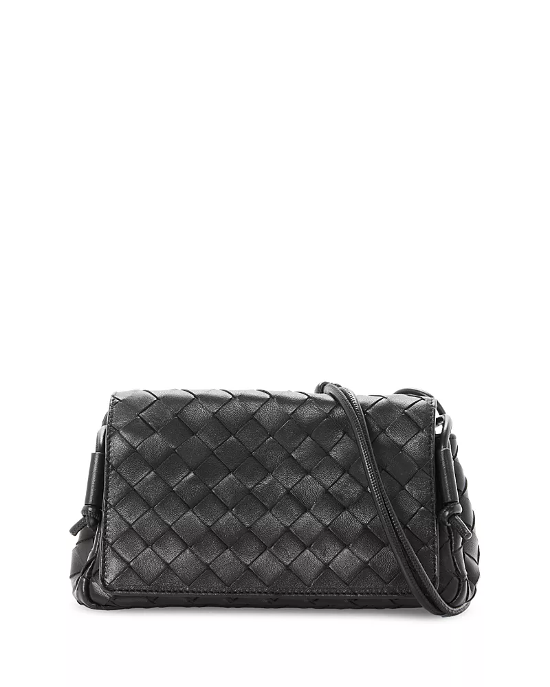Bottega Veneta Notturno Intrecciato Leather Pouch