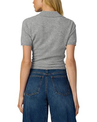 The Cashmere Short Sleeve Polo Sweater