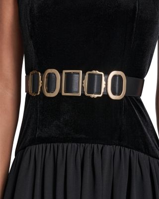 Velvet &amp; Chiffon Midi Dress