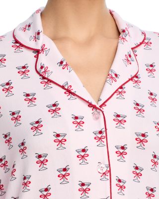 Notched Collar Jersey Pajama Set - Exclusive