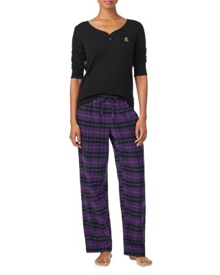 Long Sleeve V Neck Pajama Set