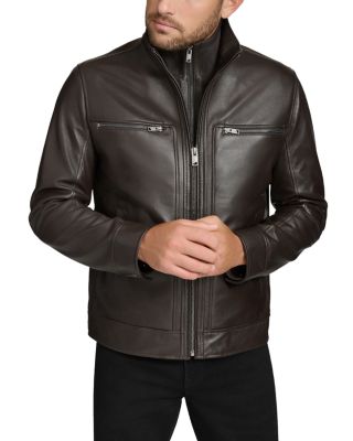Winton Leather Bomber Jacket