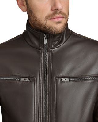 Winton Leather Bomber Jacket