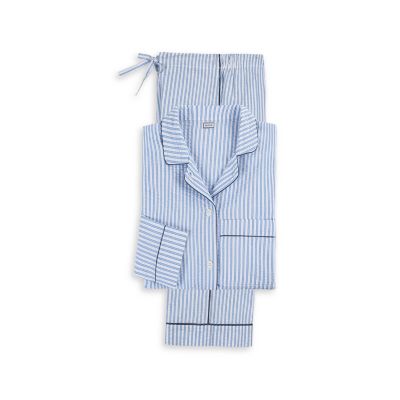 Matteo Striped Seersucker Pajama Set