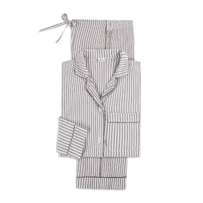 Matteo Striped Seersucker Pajama Set
