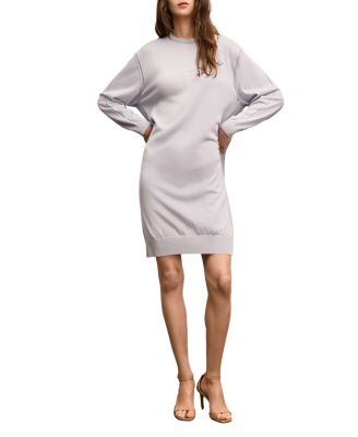  Cotton Silk Knit Eve Sweater Dress