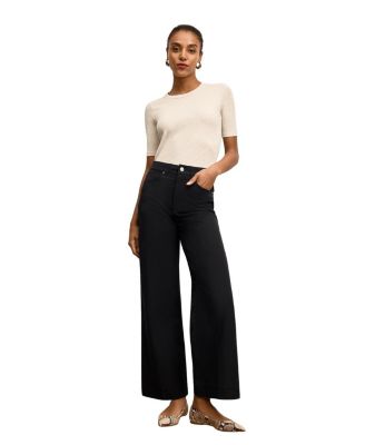  Chana Fitted Organic Ribbed Pima Cotton T-Shirt