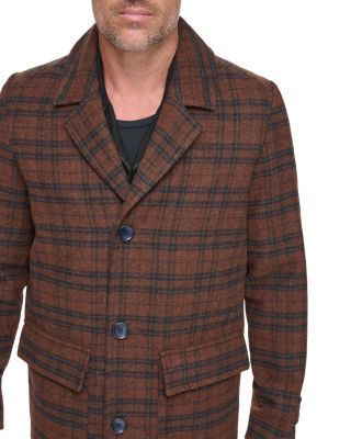 Bexer Plaid Button Front Topper