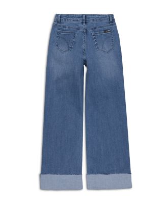 Girls' Mia Wide Leg Cuffed Jeans - Big Kid
