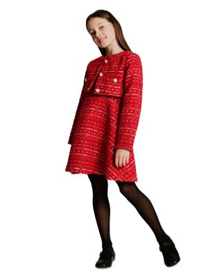 Girls&#39; Roma Boucle Sleeveless Dress - Little Kid, Big Kid