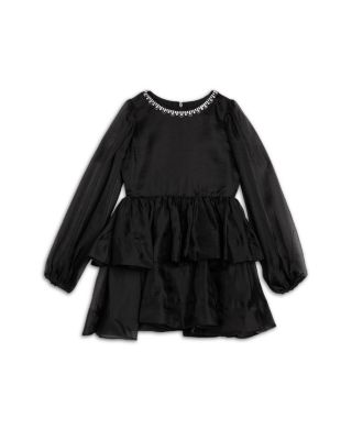 Girls' Wednesday Organza Trim Dress - Big Kid