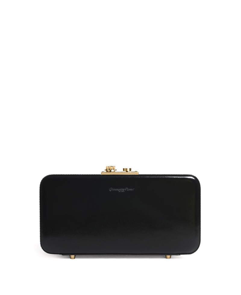 Gianvito Rossi Women's Vali Clutch in Black Leather