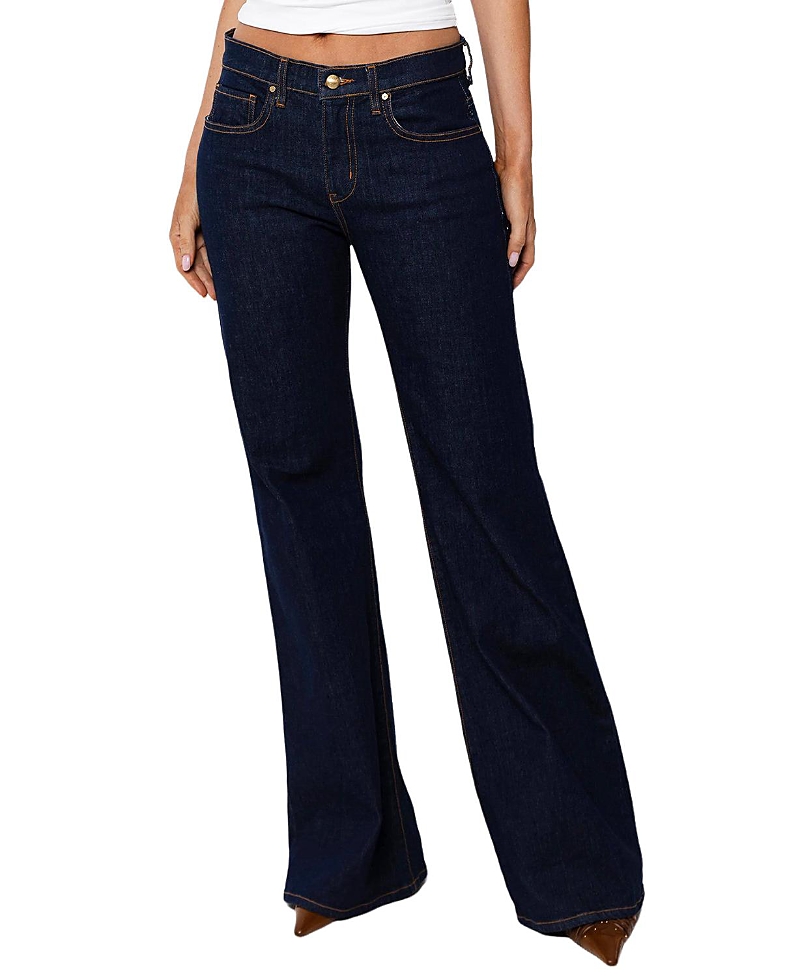 Rudes Denim Grace Mid Rise in Dark Blue Wash