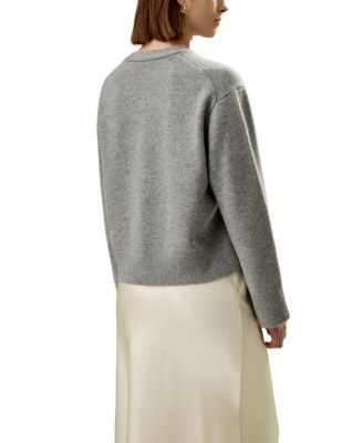 Cropped Wool-Cashmere Blend Cardigan