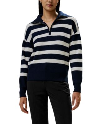 Collared Quarter-Zip Wool Sweater