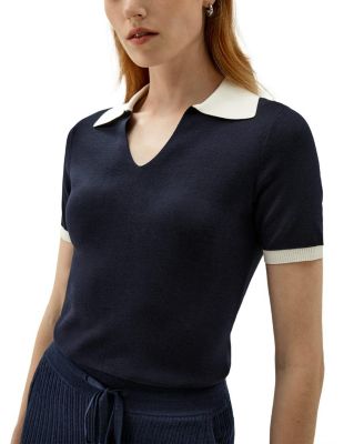 Timeless Mei Silk Knit Polo