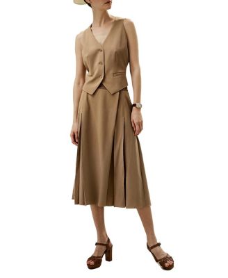 Silk-Wool Vest with Jacquard Silk Back