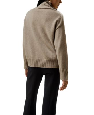 Turtleneck Relaxed-Fit Cashmere Sweater