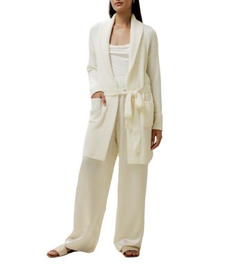 Merino Wool Shawl Collar Cardigan