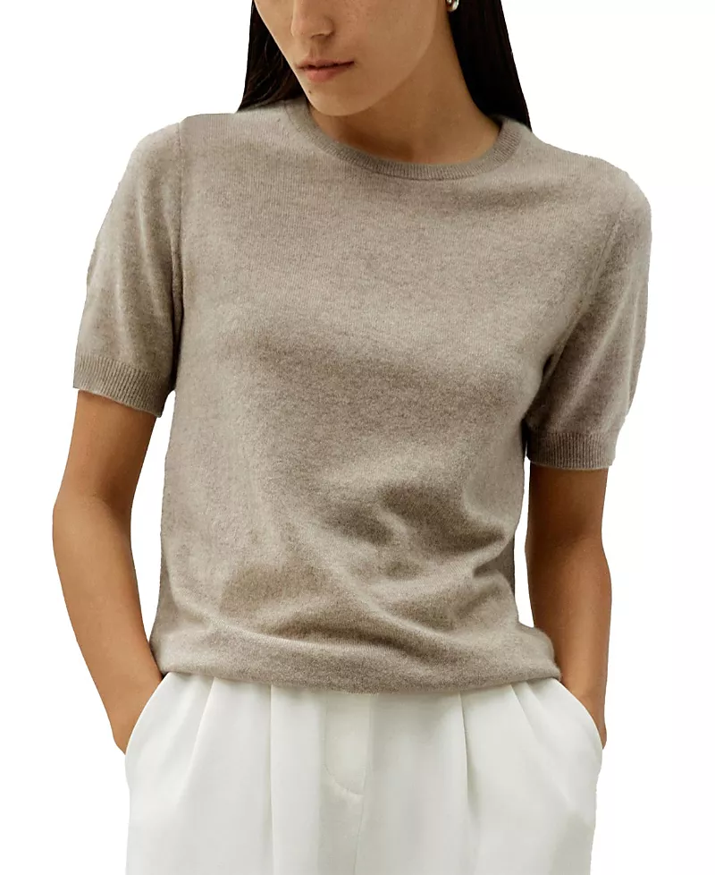Lilysilk Crew Neck Basic Knit Top