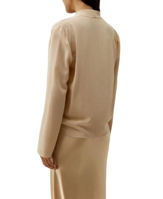 Cr&ecirc;pe de Chine Long Sleeve Blouse