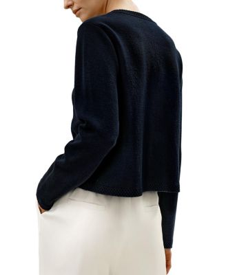 Merino Wool Golden Buttons Cardigan