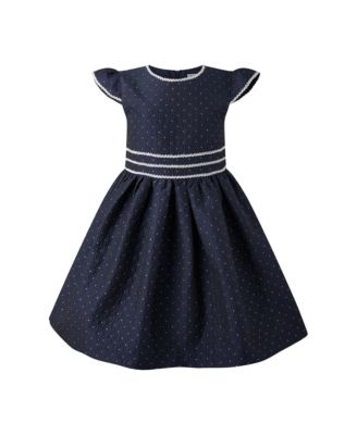 Girls' Dot Damask Dress - Little Kid, Big Kid