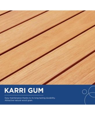 Freeport Karri Wood Sectional Sofa Outdoor Patio Corner Chair