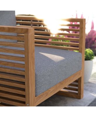 Carlsbad Teak Wood Outdoor Patio Armchair