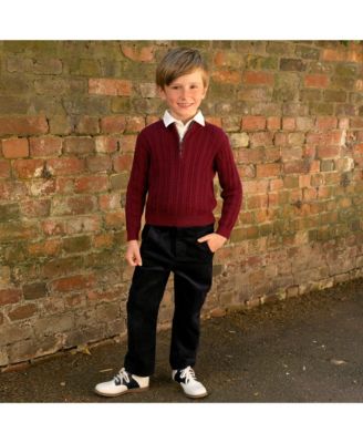 Boys' Half-zip Cable Knit Sweater - Little Kid, Big Kid