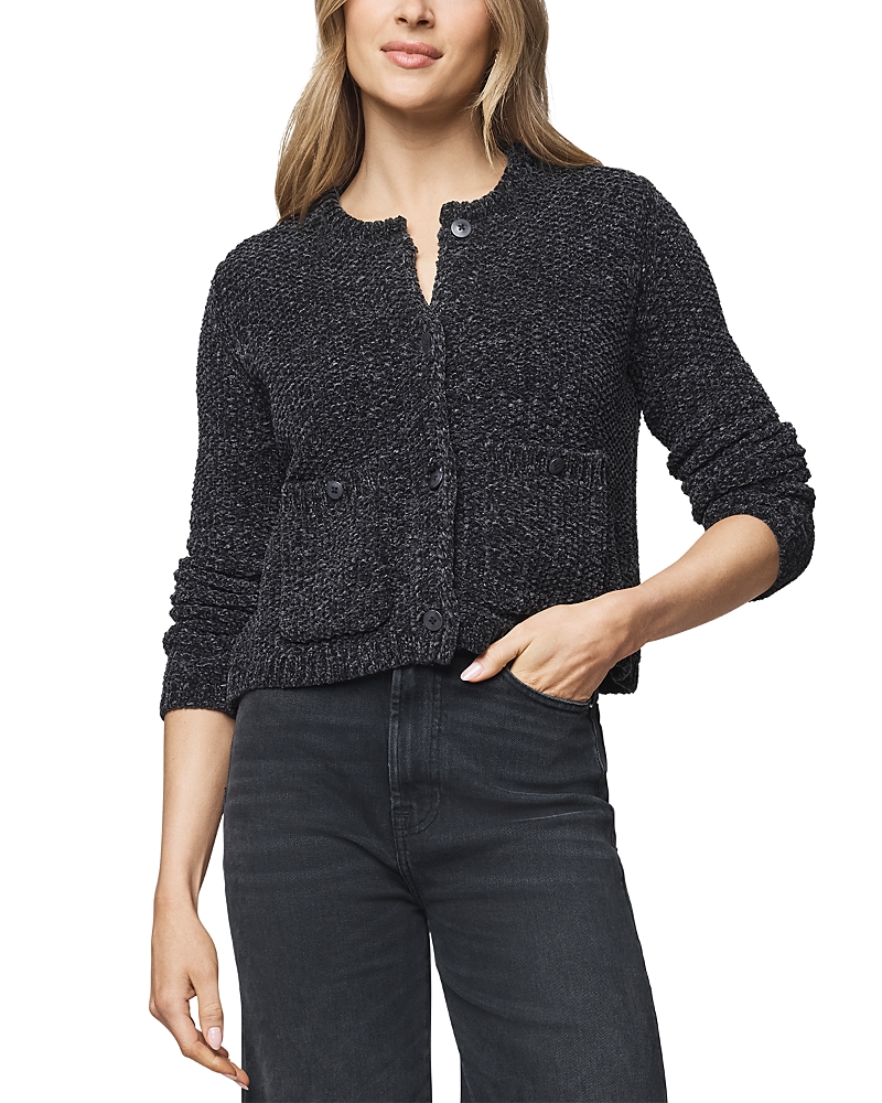 Splendid Andrea Crop Cardigan In Gray